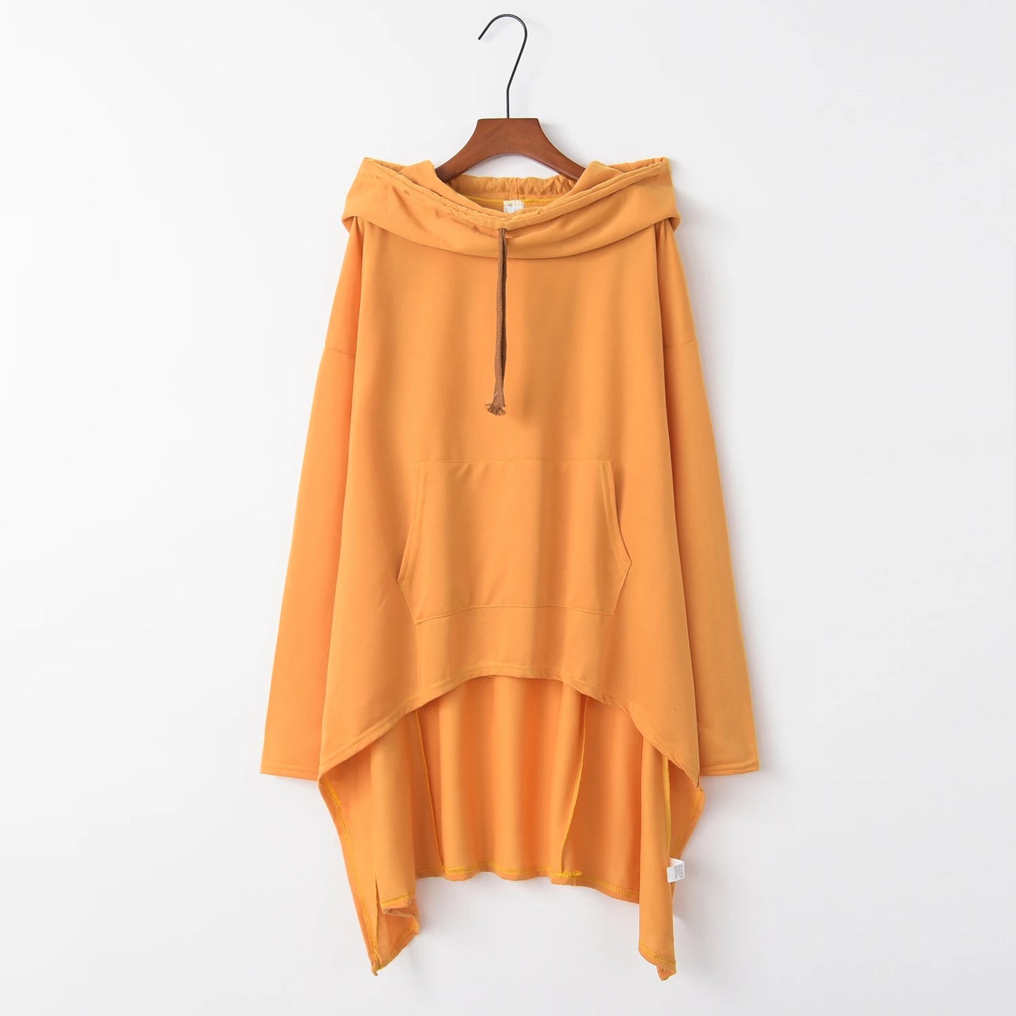 Fashion Trends New European and N Pure Color Long Back Hooded for Women