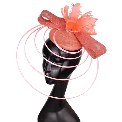 Elegant Crinoline Feather Fascinator