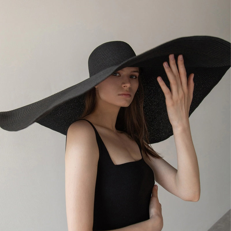 70cm Oversized Wide Brim Sun Hat Travel Large