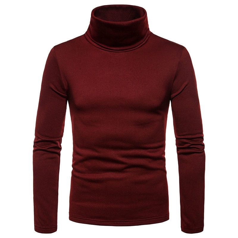 Turtleneck Knitted Sweater High Collar Top