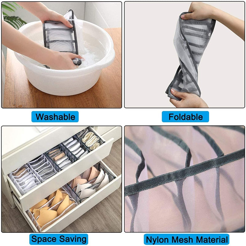 Underwear Drawer Organizer Storage Box Foldable Closet Organizers