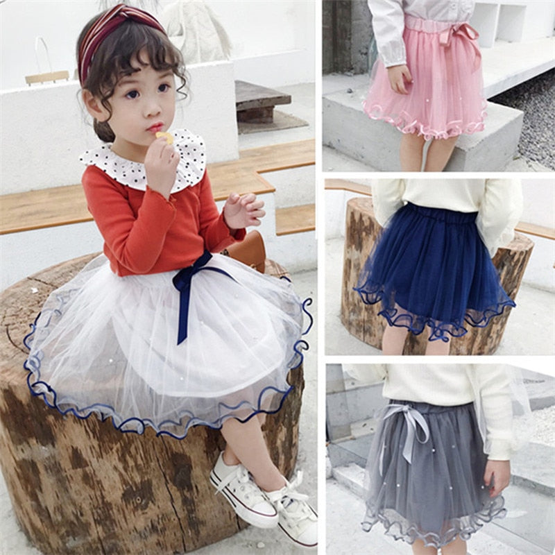 Pearl Short Cake Toddler Girl Skirt