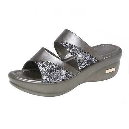 Fish Mouth Slippers Wedges for Women