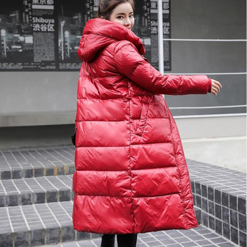 White Duck Thick Warm Jacket - Azahshopping