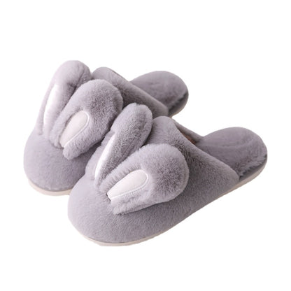 New Design Women Winter Furry Slippers Rabbit Ears