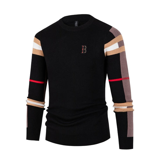 High End Casual Strip Knitwear for Men