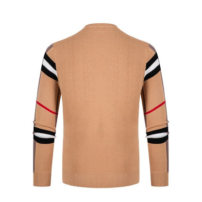 High End Casual Strip Knitwear for Men