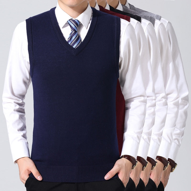 Pullover Slim Fit Knitwear Sweater Vest