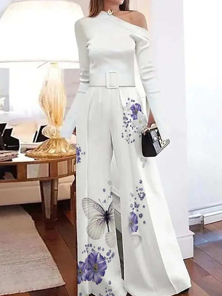 Loose Gradient Wide Leg Pant for Office Lady - Azahshopping