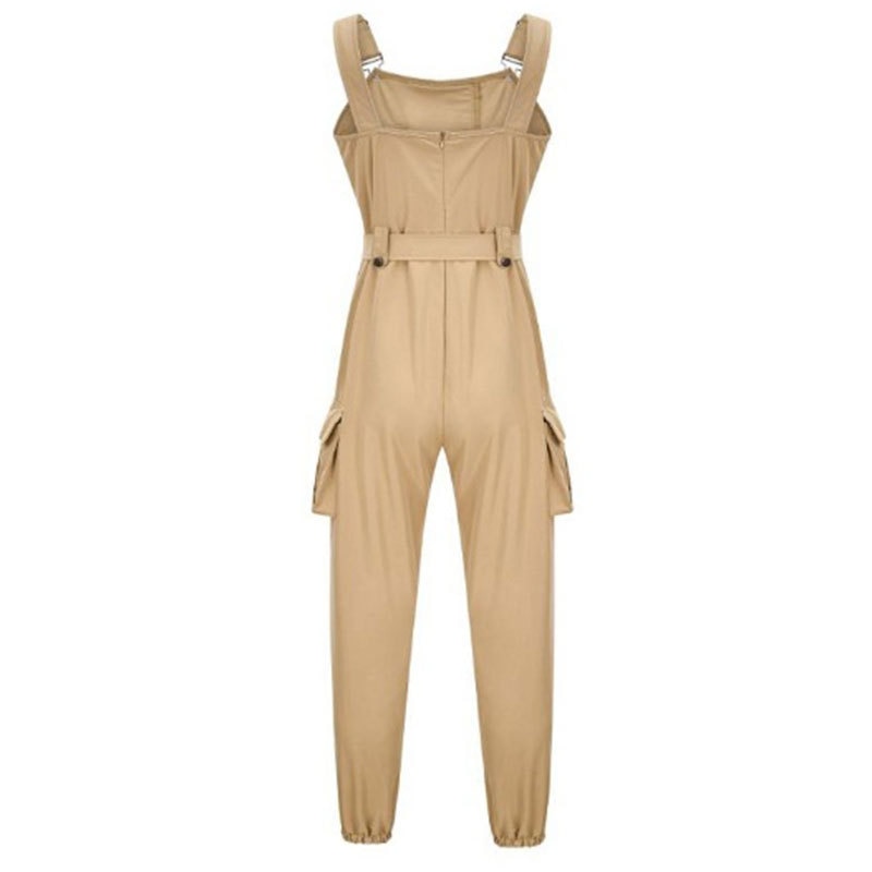 Jumpsuit Sleeveless with Pocket and Belt