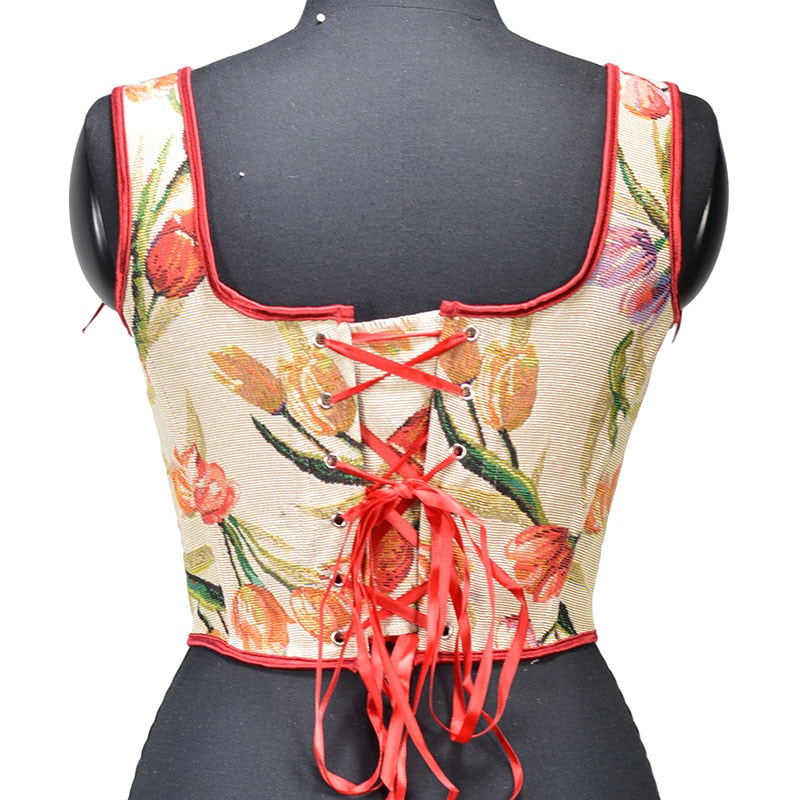 Sexy Corset Crop Top Vest for Women