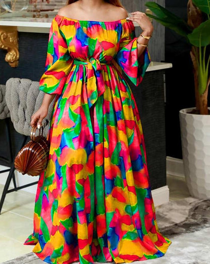 Printed Summer Maxi Dress