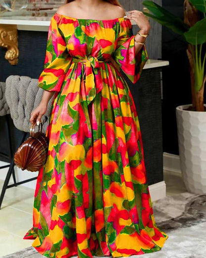 Printed Summer Maxi Dress