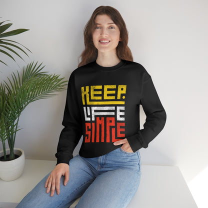 Keep Life Simple Unisex Heavy Blend™ Crewneck Sweatshirt