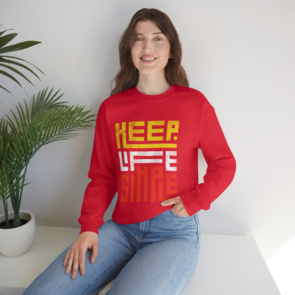 Keep Life Simple Unisex Heavy Blend™ Crewneck Sweatshirt