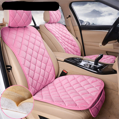 Plush Car Seat Cover Set Universal