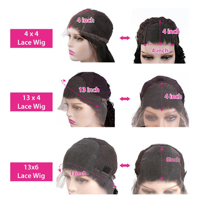 Highlight Ombre 13x4 Lace Front Wig – Curly Human Hair