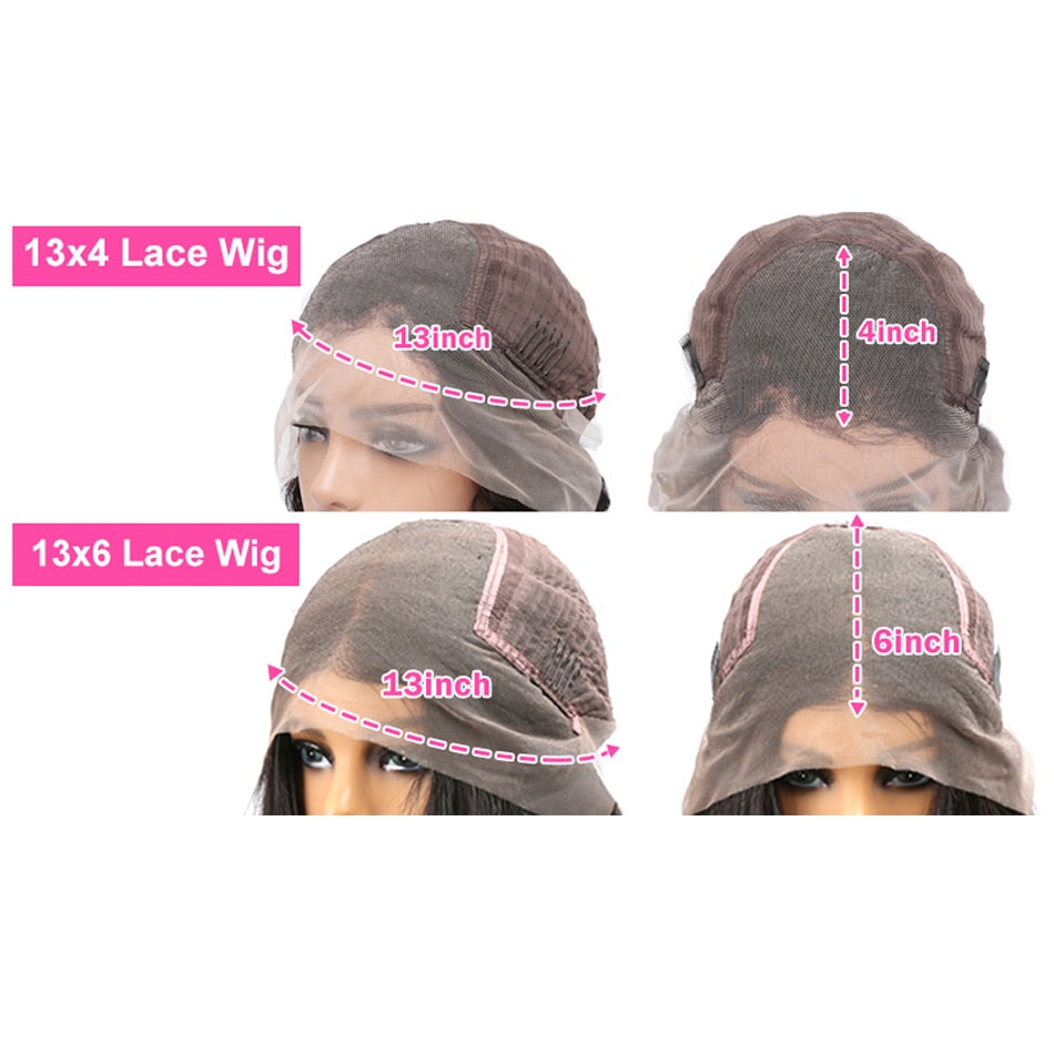 Highlight Ombre 13x6 Lace Frontal Wig Curly Human Hair Wigs 4/27 Colored 4x4 Deep Wave Lace Closure Wigs For Women