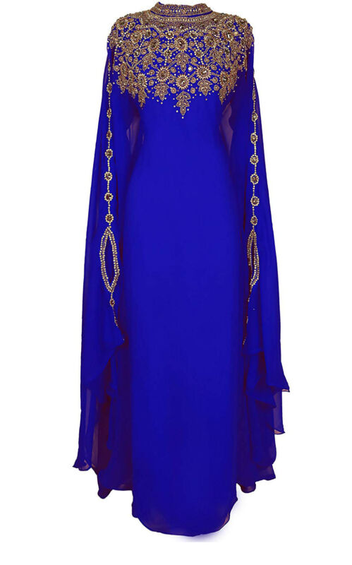 HIGH QUALITY KAFTANS DRESS VERY FANCY LONG GOWN MS10199