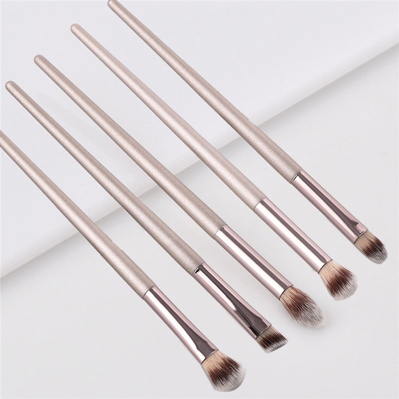 Champagne Makeup Brushes Set For Cosmetic