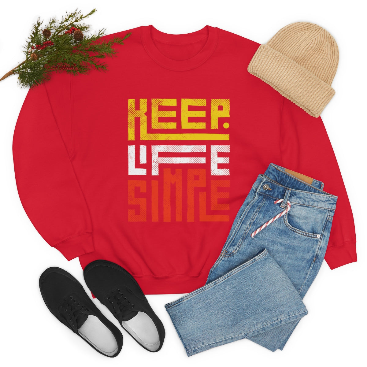 Keep Life Simple Unisex Heavy Blend™ Crewneck Sweatshirt