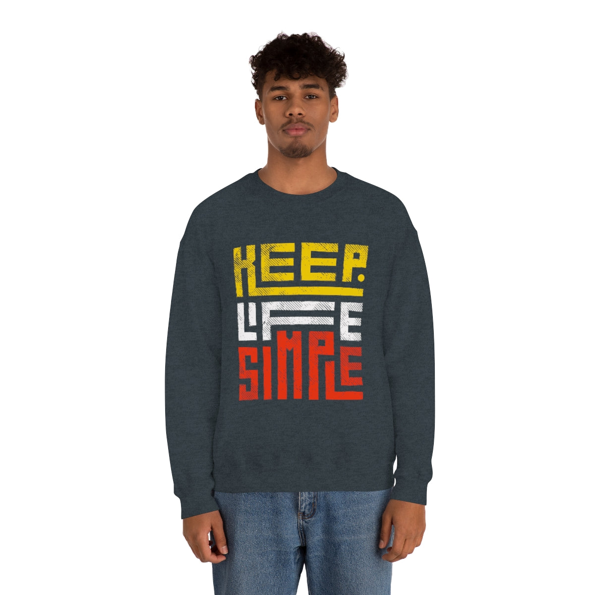 Keep Life Simple Unisex Heavy Blend™ Crewneck Sweatshirt