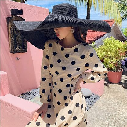 70cm Oversized Wide Brim Sun Hat Travel Large