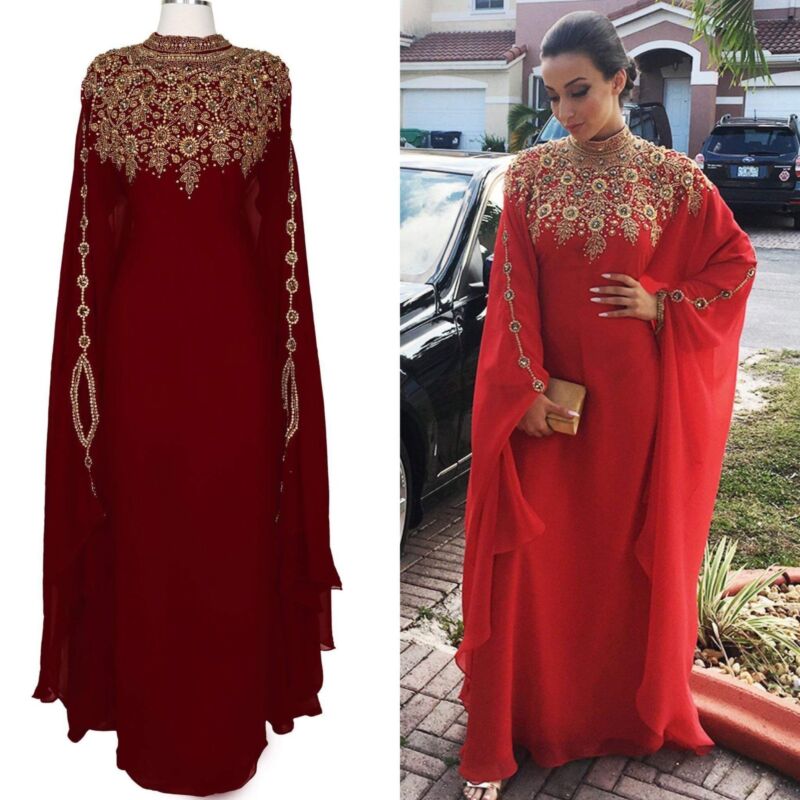 HIGH QUALITY KAFTANS DRESS VERY FANCY LONG GOWN MS10199