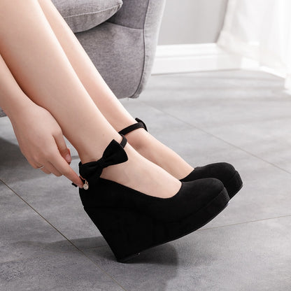 Women Wedge Heel Wedding Shoes | Heel Wedges Wedding High Heels - High Heels Fashion