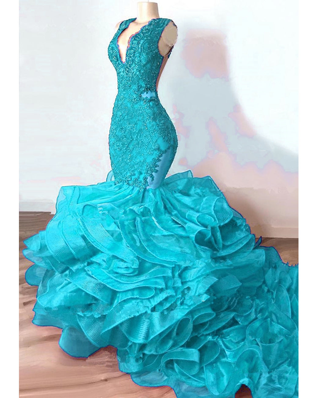 Elegant Royal Blue Mermaid Prom/ Evening / Party Dress/ gown - Azahshopping