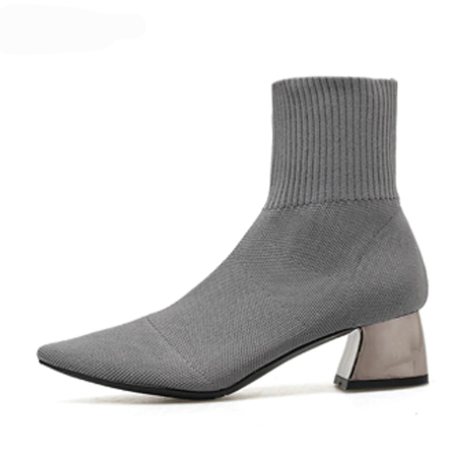 Winter Knitted Stretch Fabric Socks for Women