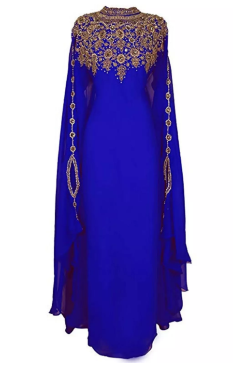 SALE New Moroccan Dubai Kaftans Farasha Abaya Dress Very Fancy Long Gown MS 220