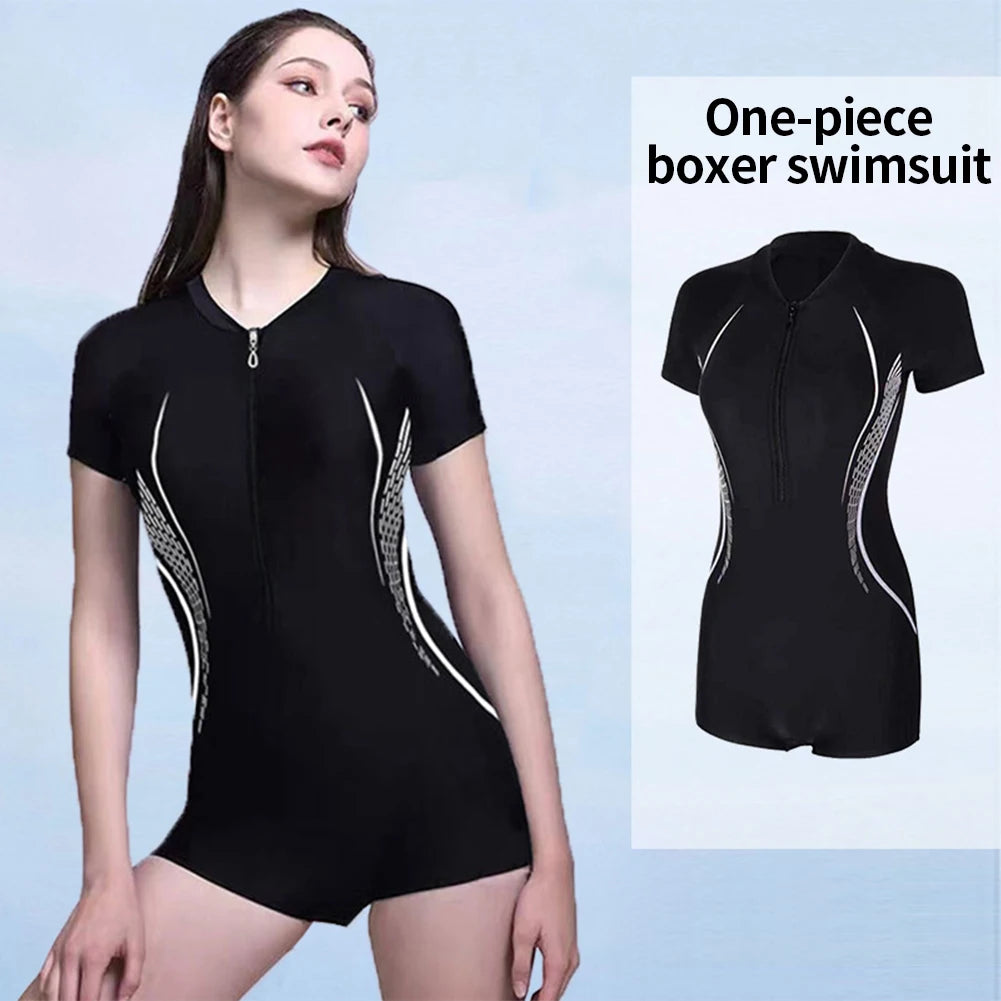 One Piece Women Sports Swimwear