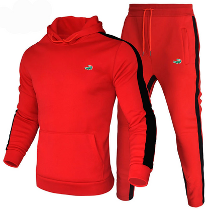 Hoodie Sweatshirt+pants Pullover Hood Sportwear Suit 2 Pieces Sets - Men