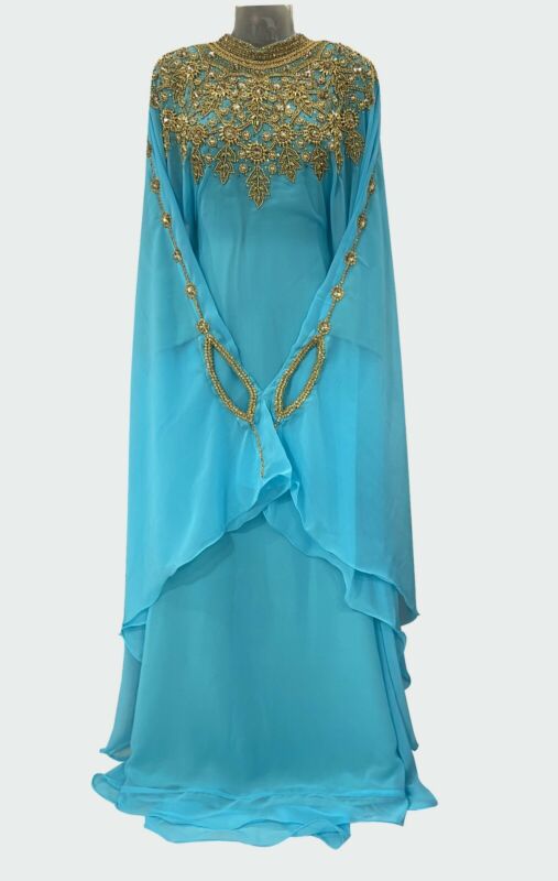 SALE New Moroccan Dubai Kaftans Farasha Abaya Dress Very Fancy Long Gown MS 220