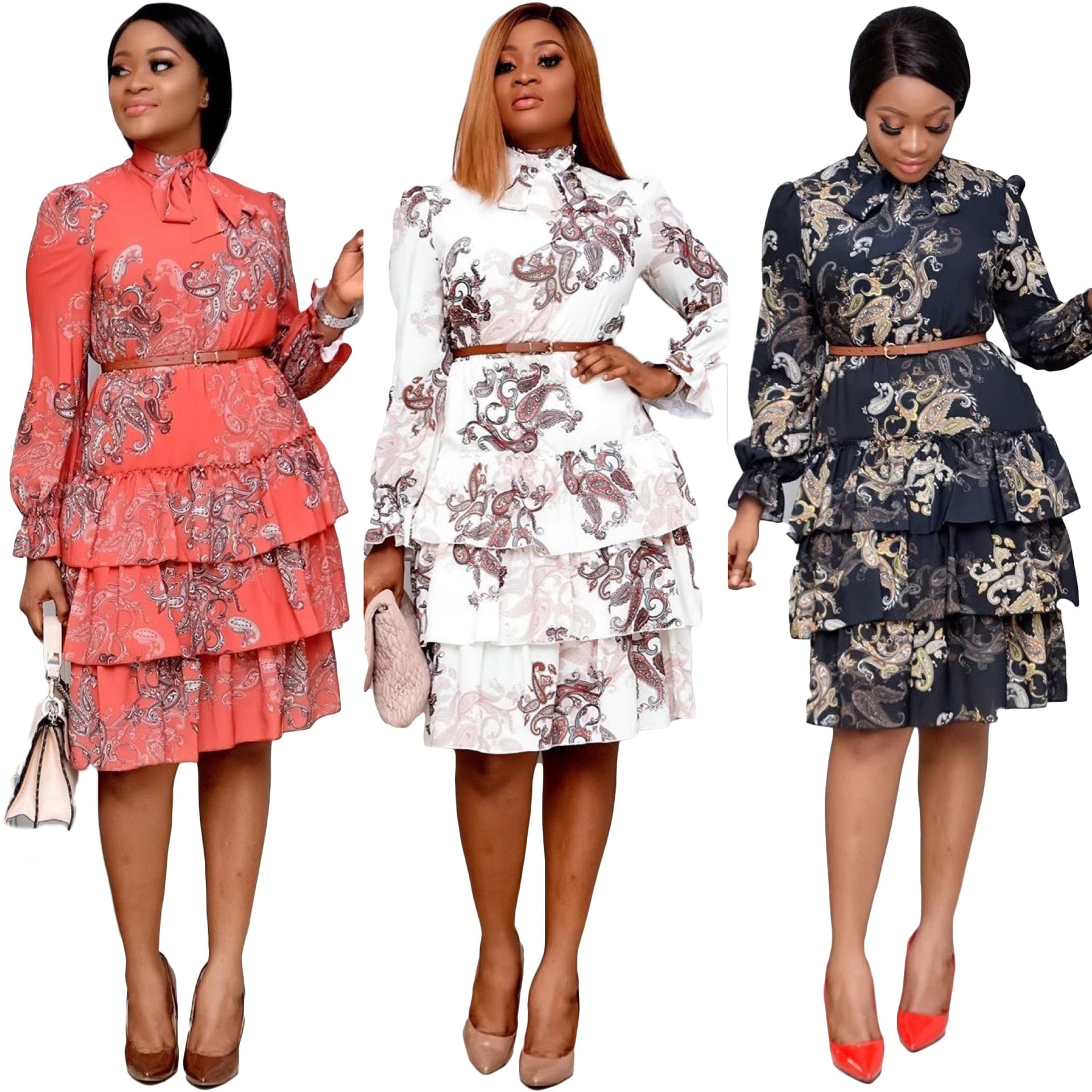 Print Dashiki Ankara African Dresses For Women - Azahshopping