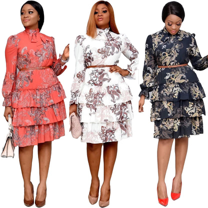 Print Dashiki Ankara African Dresses For Women - Azahshopping