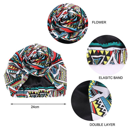 African Print Stretch Bandana Head Wrap