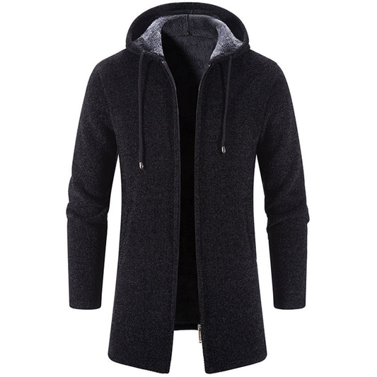 Winter Cashmere Chenille Outer Windbreaker - Trench Coat