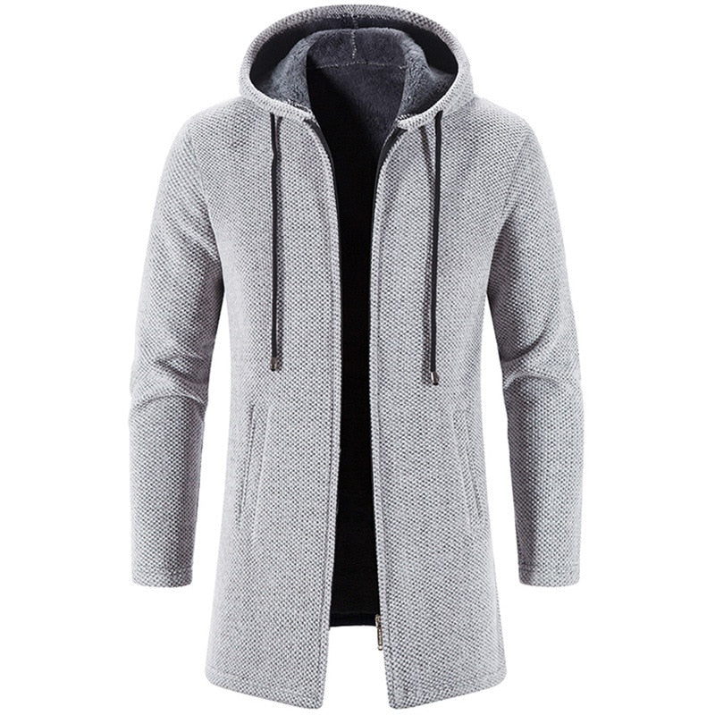 Winter Cashmere Chenille Outer Windbreaker - Trench Coat