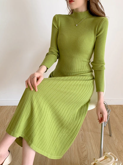 Slim Long Sleeve Party Midi Dress For Women