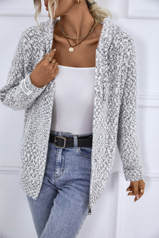 Hooded Zipper Sweater for Women