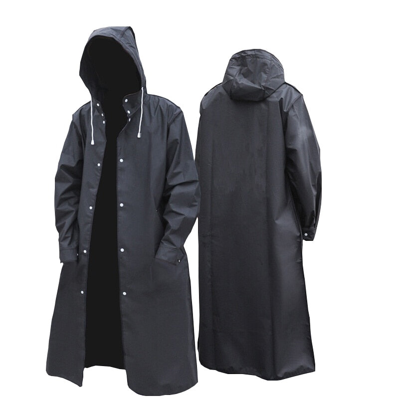 Waterproof Long Coat Hooded For Outdoor Hiking ,Travel, Fishing and Climbing