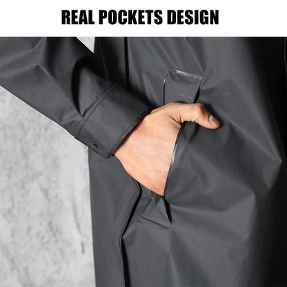 Waterproof Long Coat Hooded For Outdoor Hiking ,Travel, Fishing and Climbing