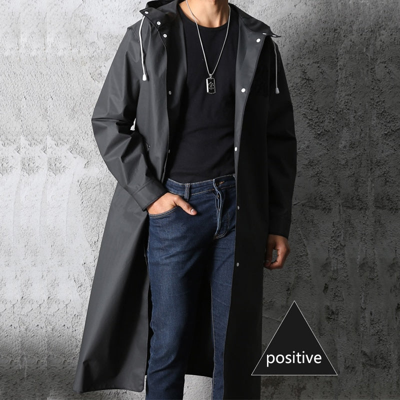 Waterproof Long Coat Hooded For Outdoor Hiking ,Travel, Fishing and Climbing