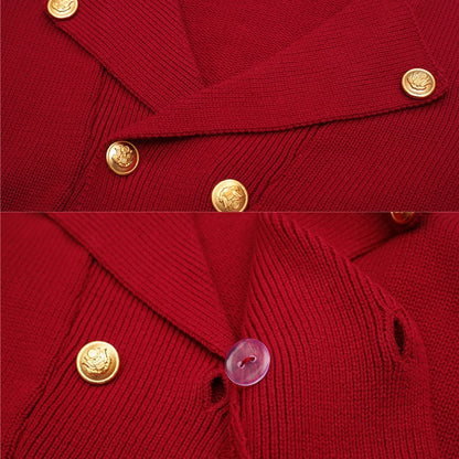 Double Breasted Knitted Cardigan for Boys