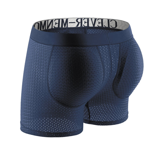 Sexy Men Padded Underwear Mesh Boxer Short