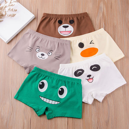Kids Cartoon Shorts Soft Cotton Underpants Car Pattern 4/5pcs/lot