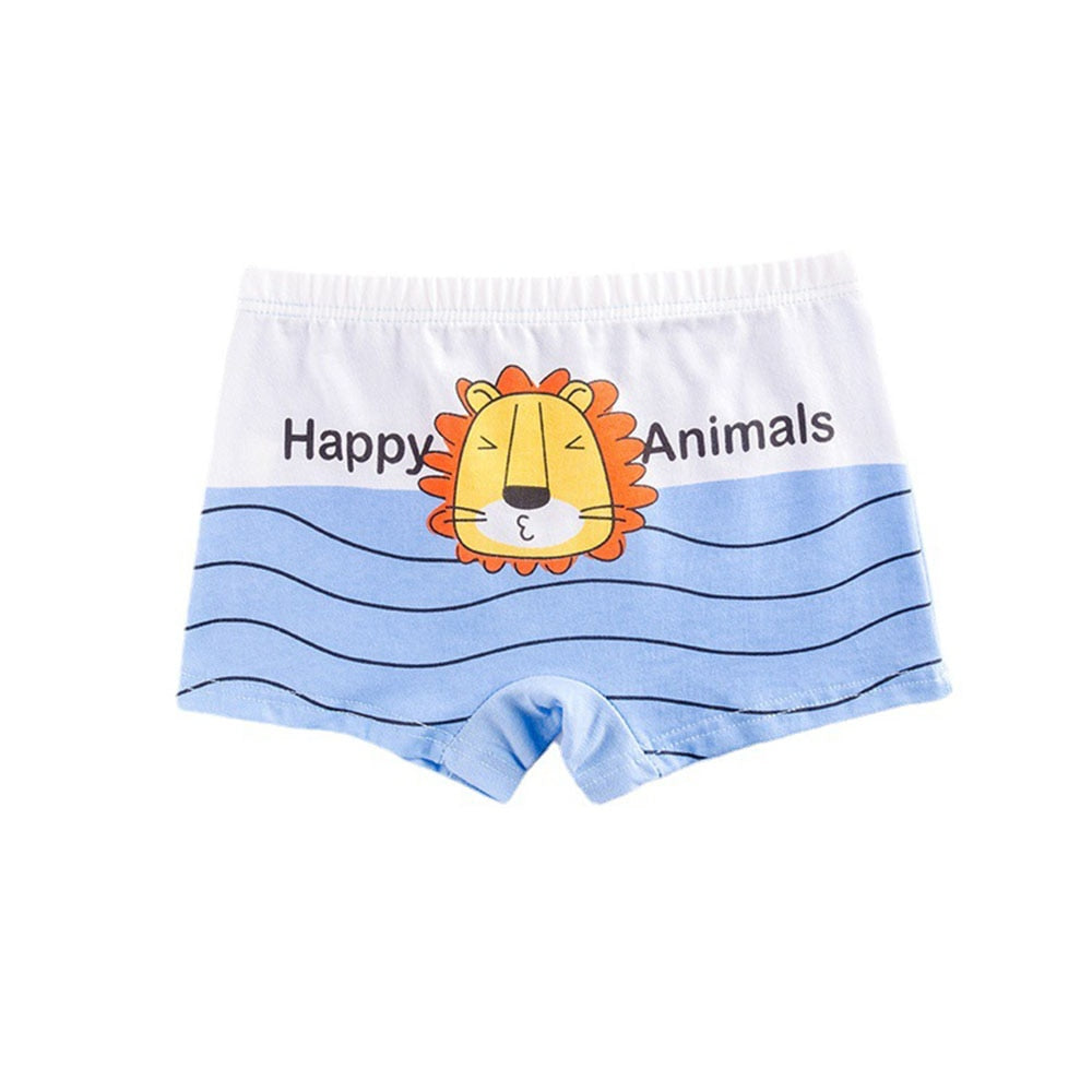 Kids Cartoon Shorts Soft Cotton Underpants Car Pattern 4/5pcs/lot