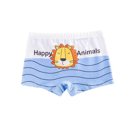 Kids Cartoon Shorts Soft Cotton Underpants Car Pattern 4/5pcs/lot